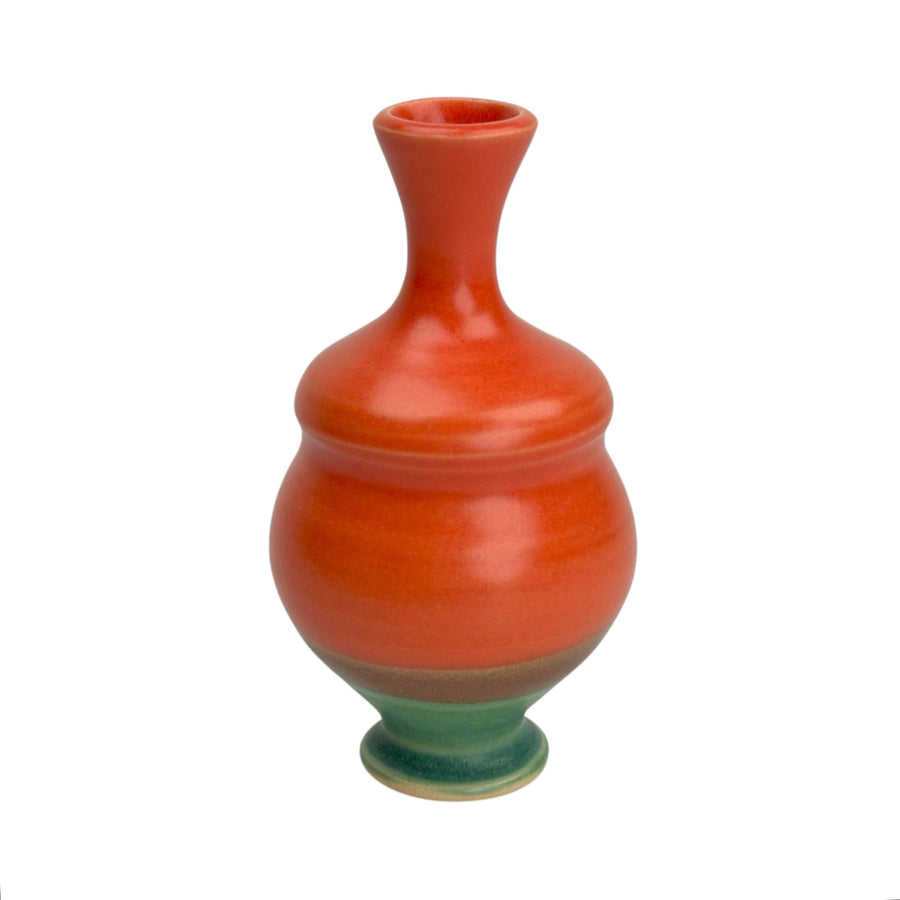 Bud Vase - Red/Green