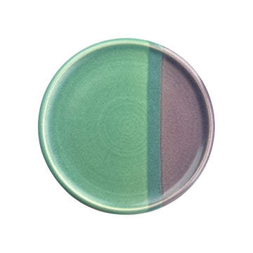 Dessert Plate - Turquoise/Purple