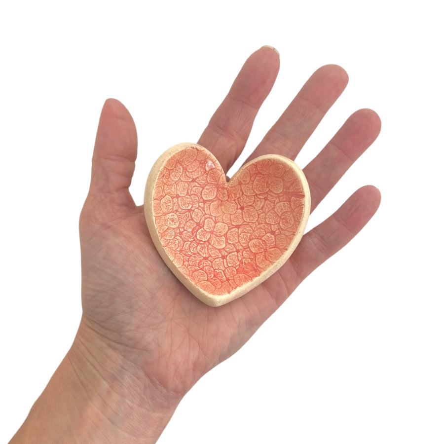 Trinket Dish - Heart - Red - Small