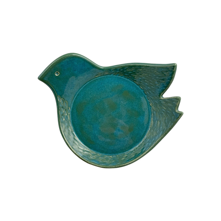 Bird Plate - Large - Teal