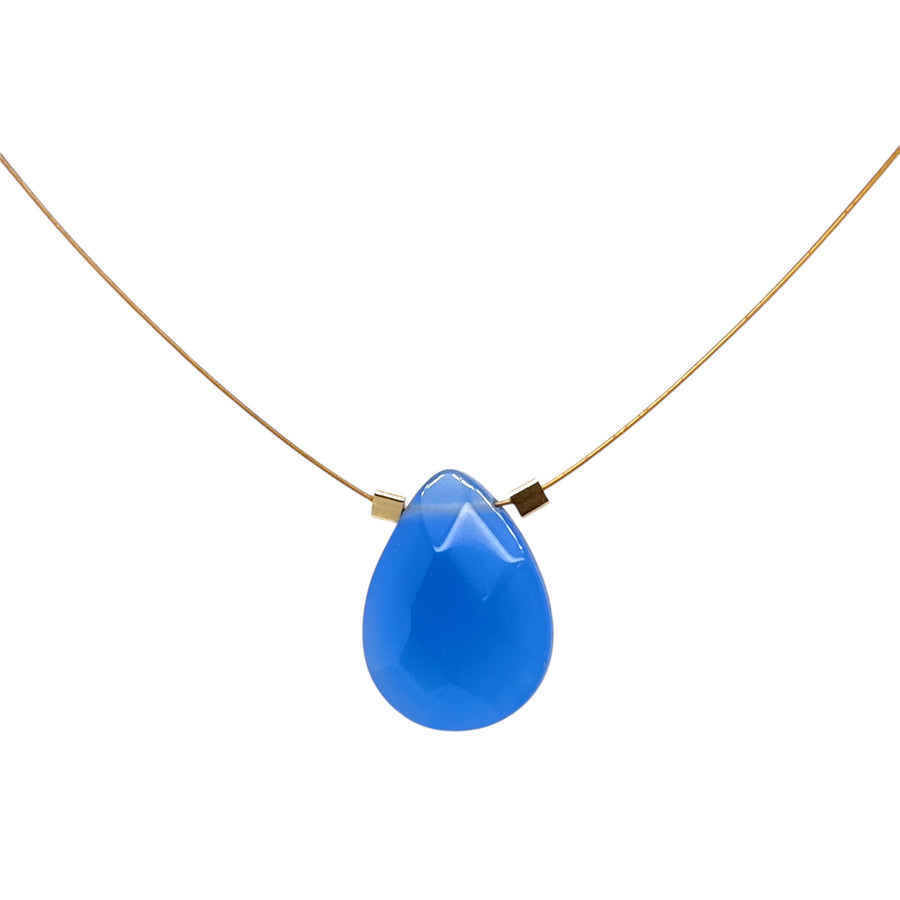 Czech Quartz Necklace - Periwinkle