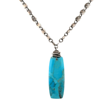 Necklace - Turquoise Rectangle