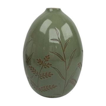 Large Vase - Teal - Botanical