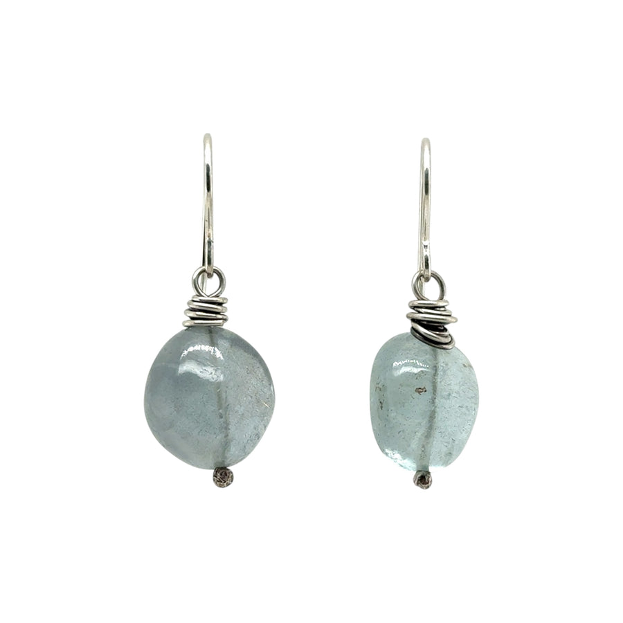 Earrings - Aquamarine Drops