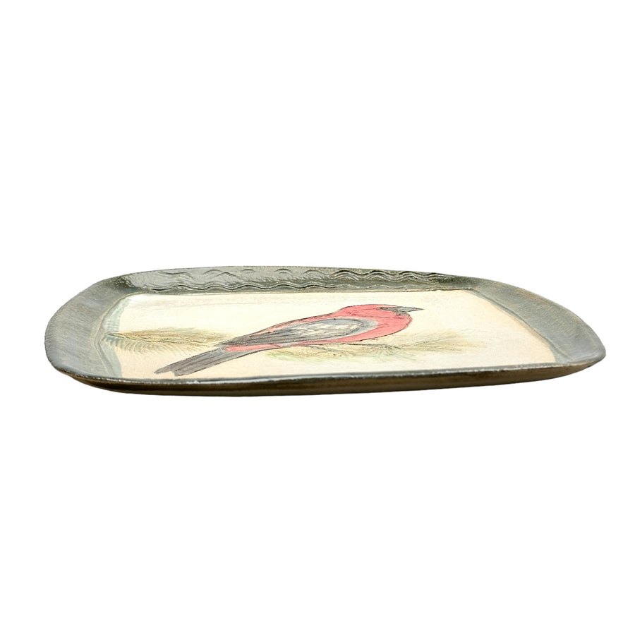 Pine Grosbeak Plate - Medium