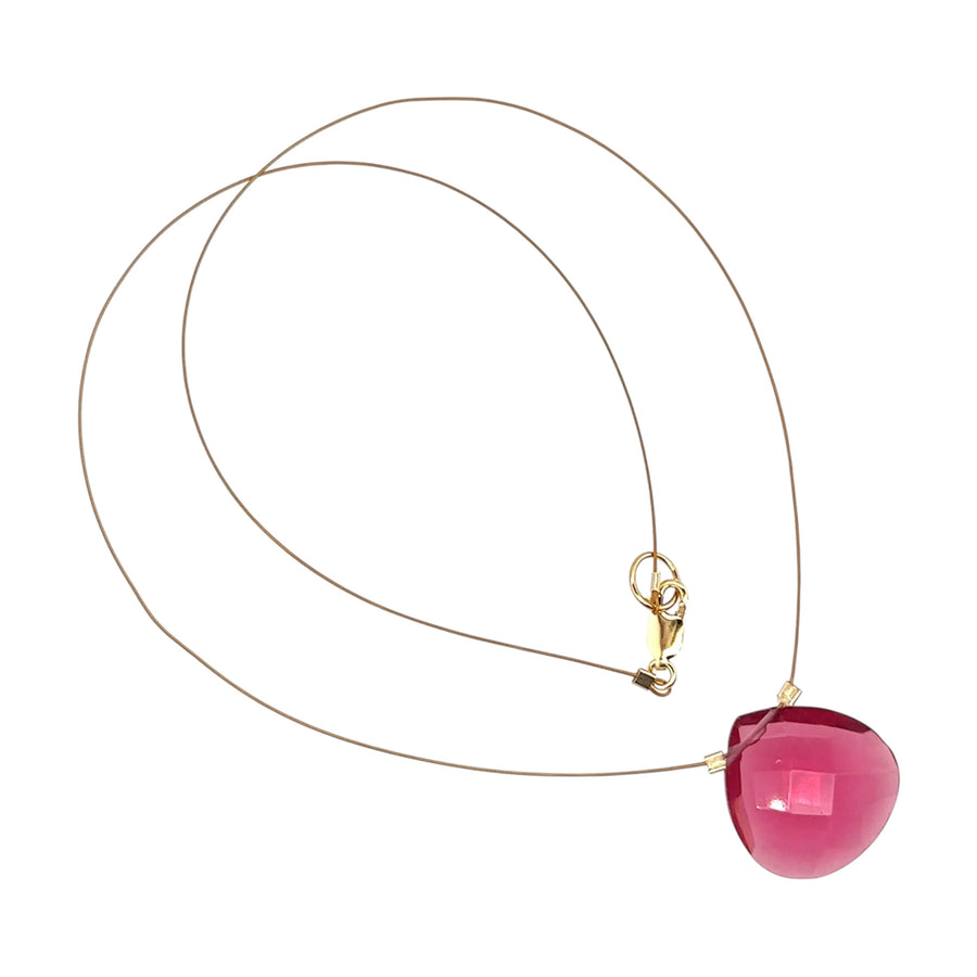 Czech Quartz Necklace - Orchid