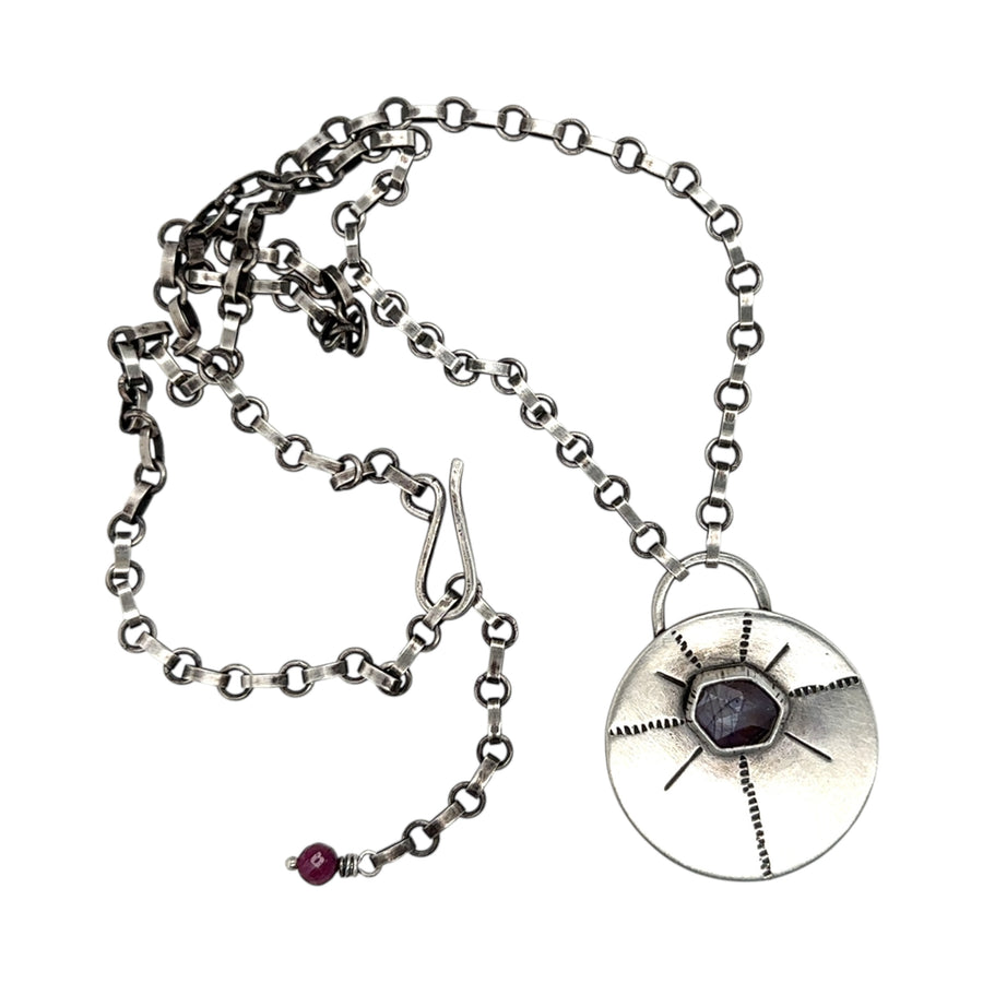 Necklace - Ruby Shield
