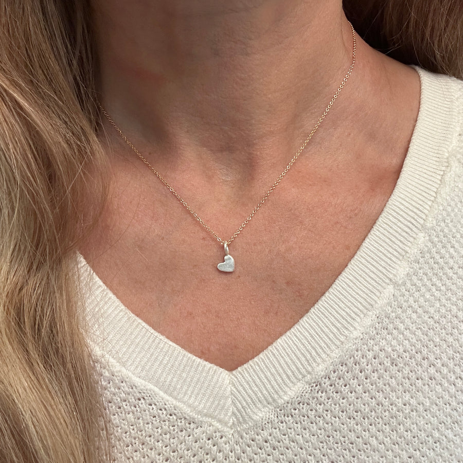 Necklace - Floating Tiny Heart