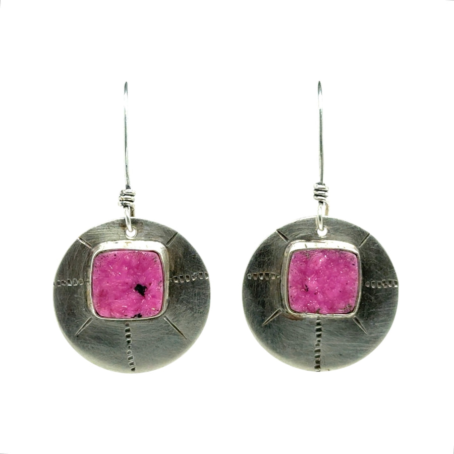 Earrings - Cobalto Calcite