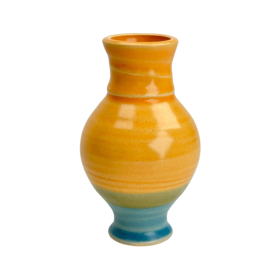 Bud Vase - Yellow/Light Blue