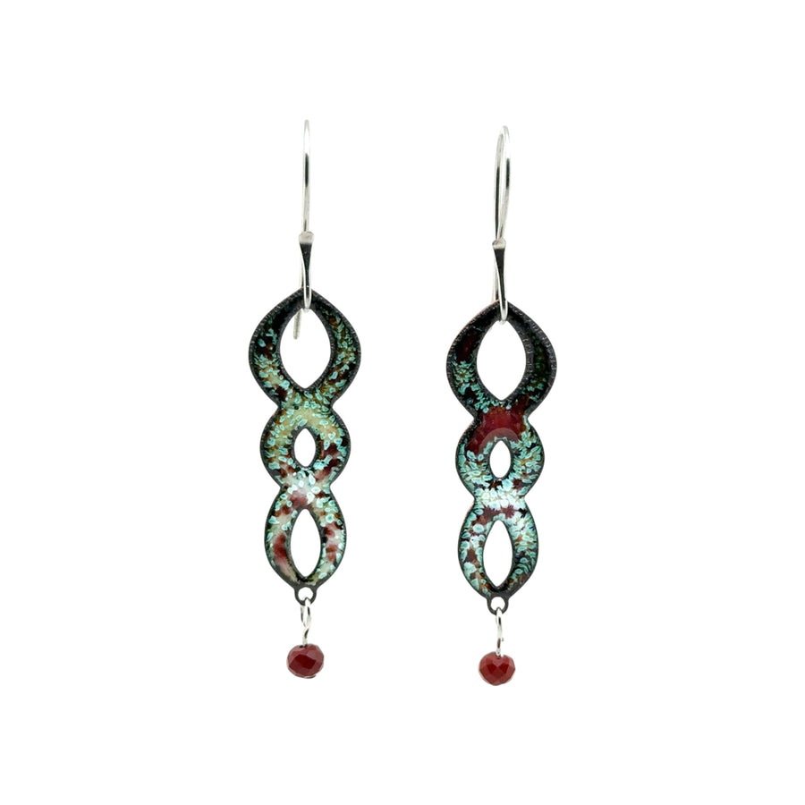 Enameled Earrings