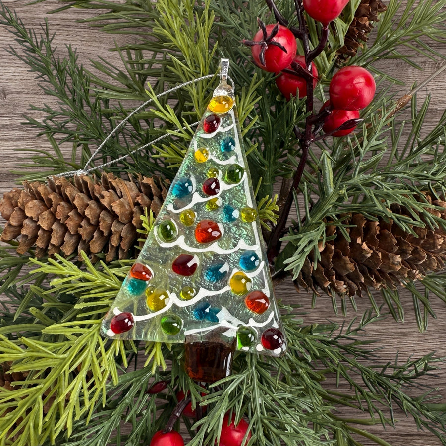 Mini Tree Glass Ornament