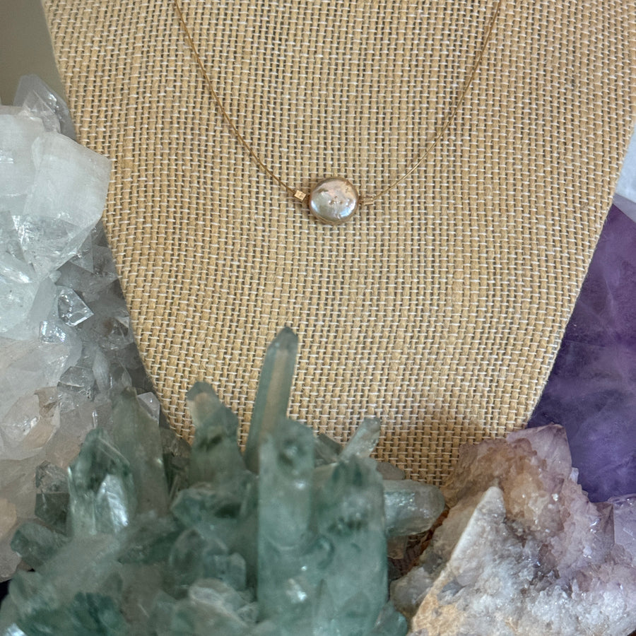 Coin Pearl Necklace