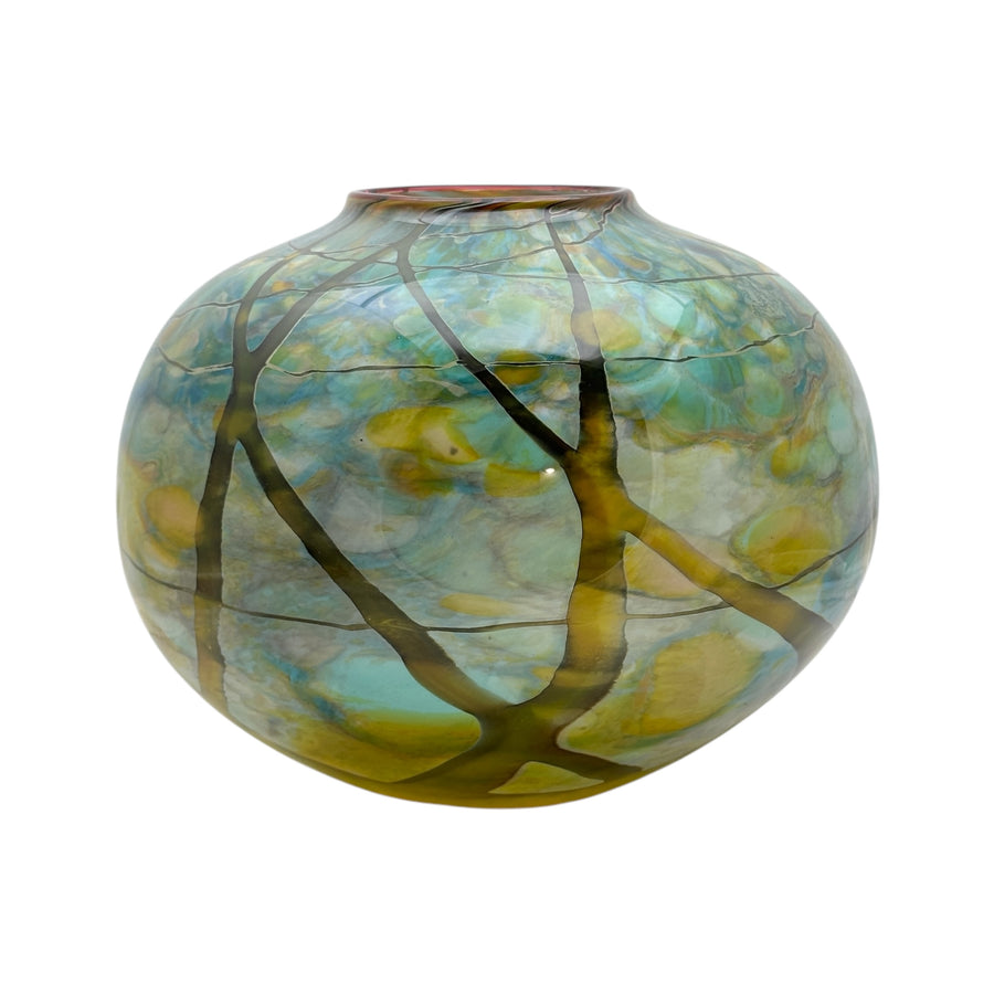 Yellow Vine Wrap Vase #308