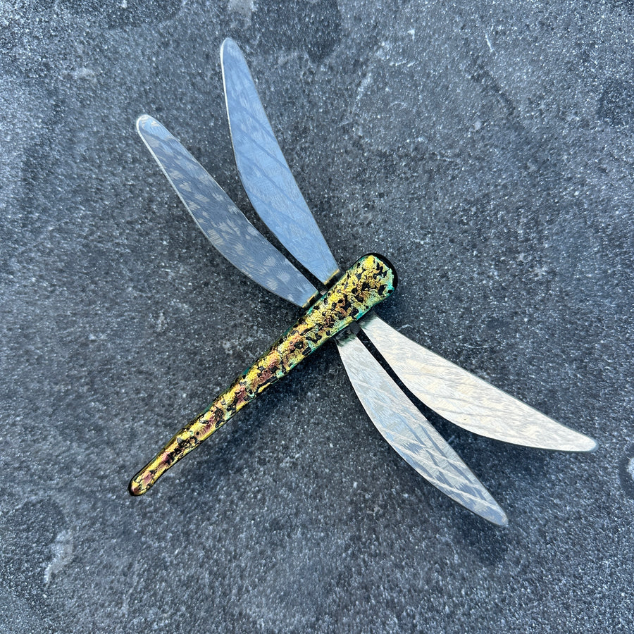 Dichroic Glass Dragonfly