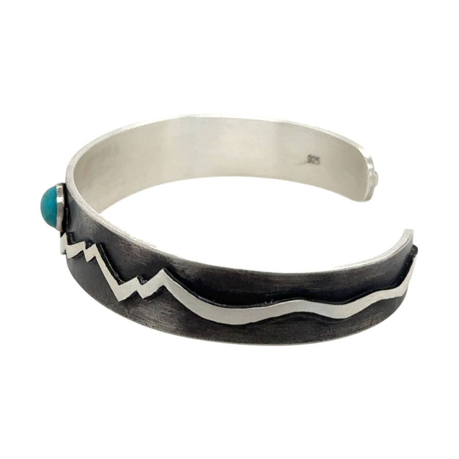 Mountains Bracelet with Turquoise - Tapered