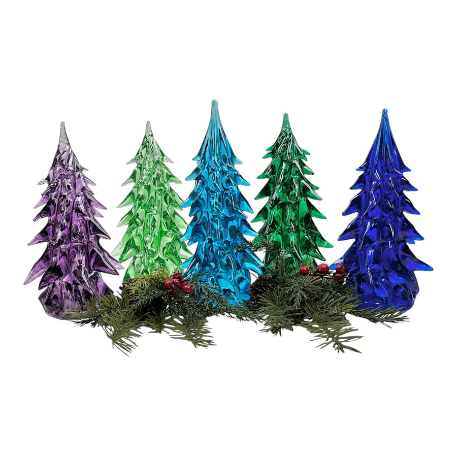 Large Glass Tree - Cobalt