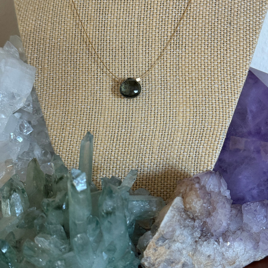 Moss Aquamarine Necklace