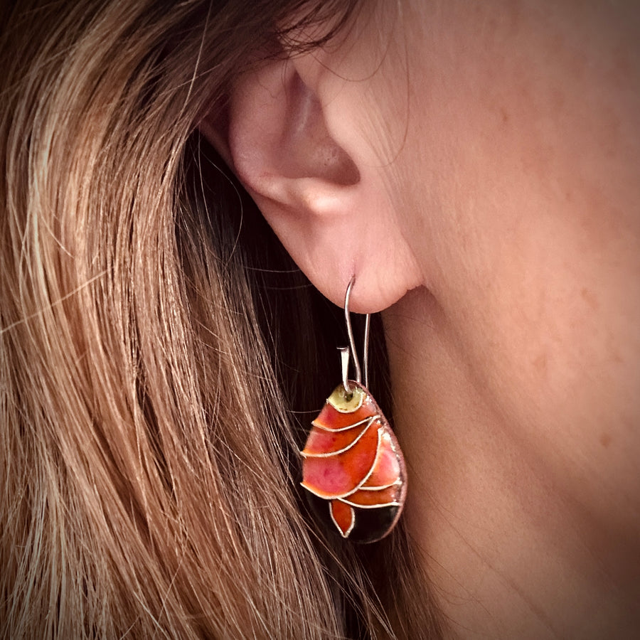 Sweet Pea Blossom - Earrings - Teardrop