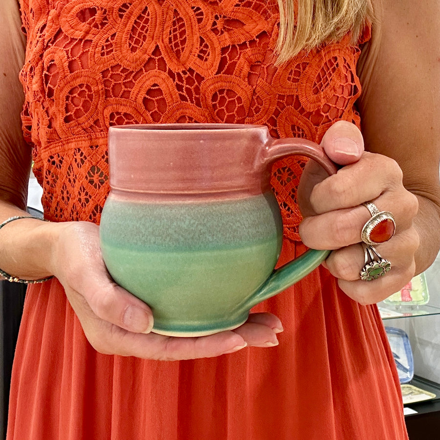 Mug - Cranberry/Green