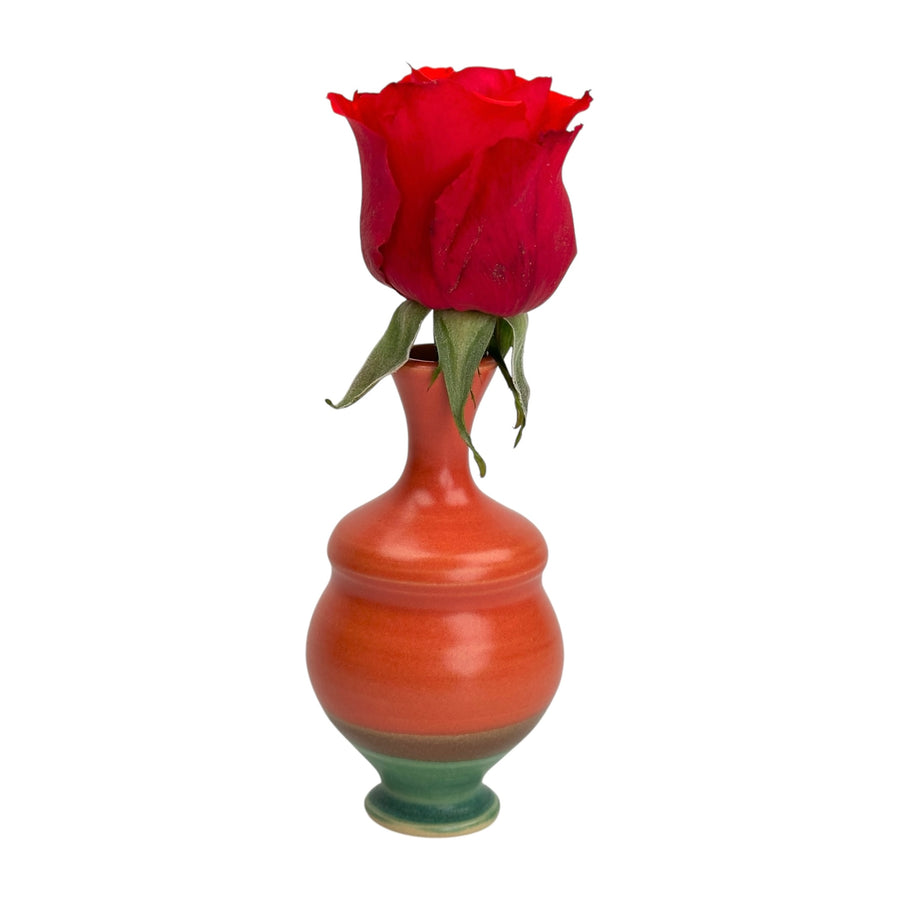 Bud Vase - Red/Green