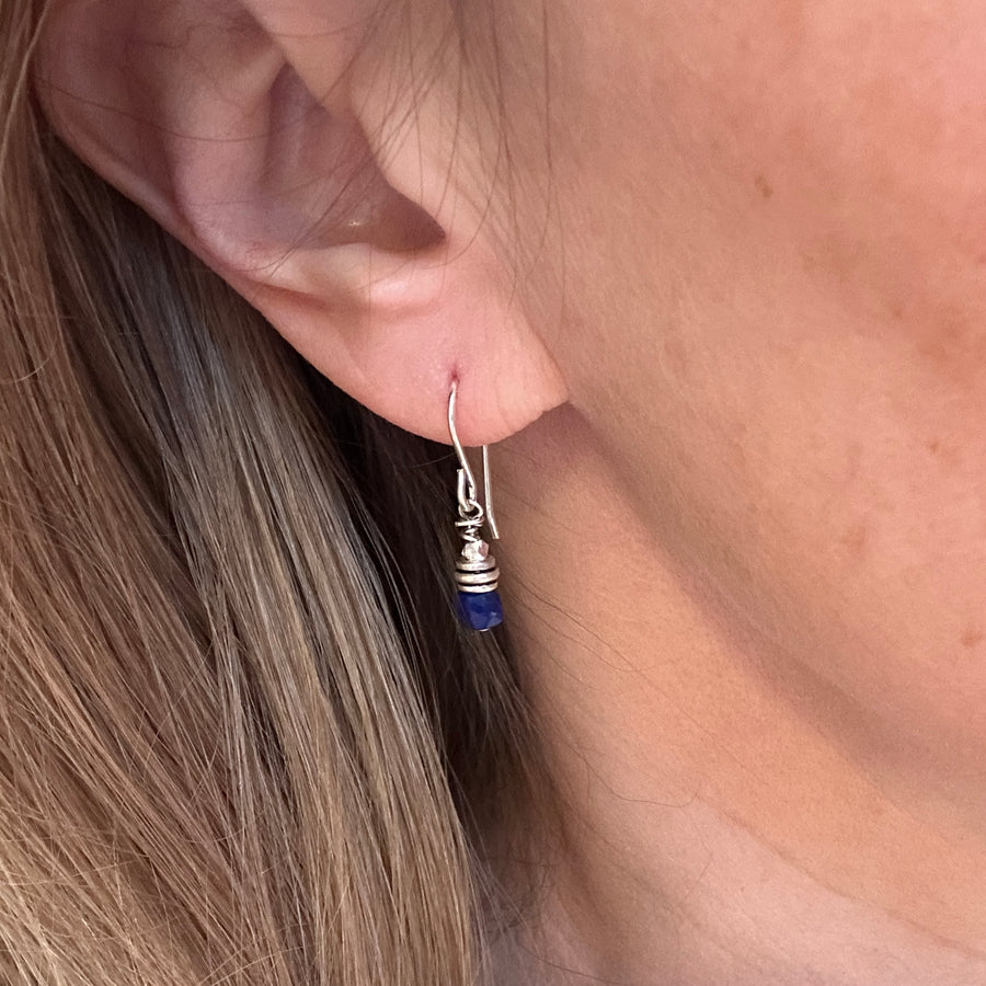 Earrings - Lapis - Tiny