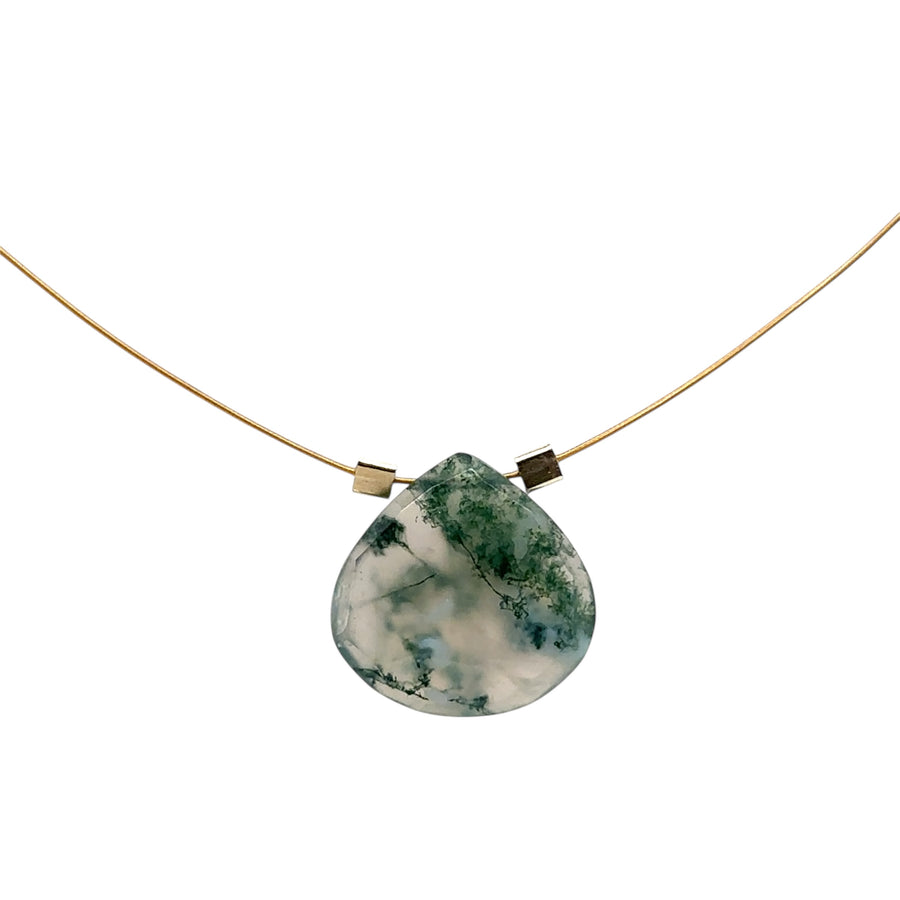 Green Moss Agate Necklace