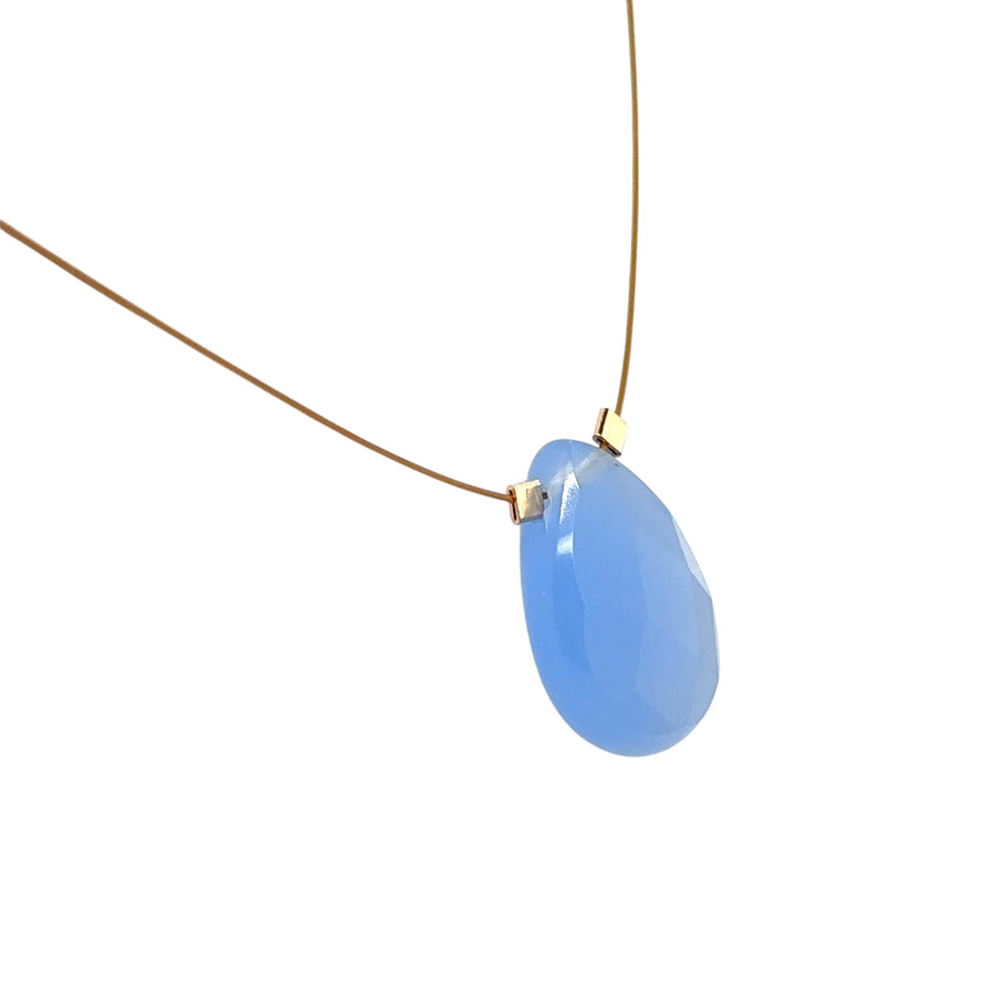 Czech Quartz Necklace - Periwinkle