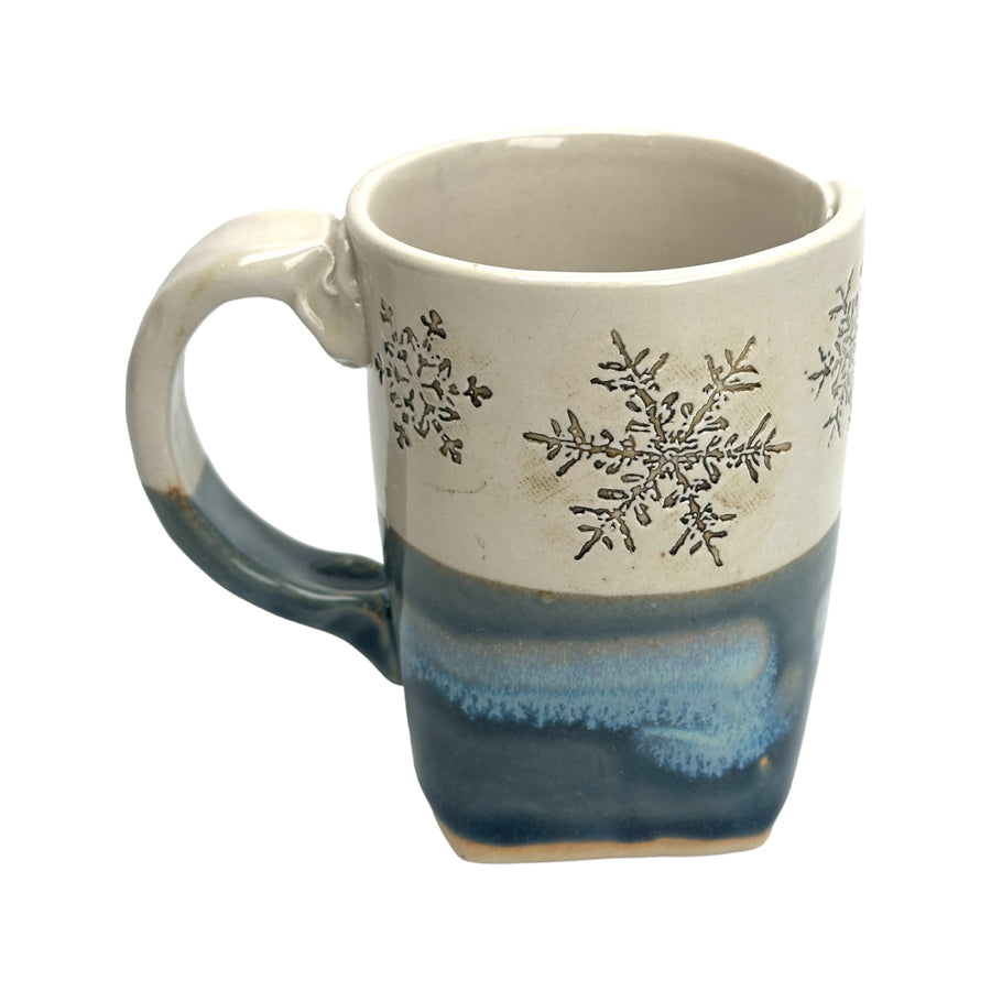 Blue Snowflake Mug