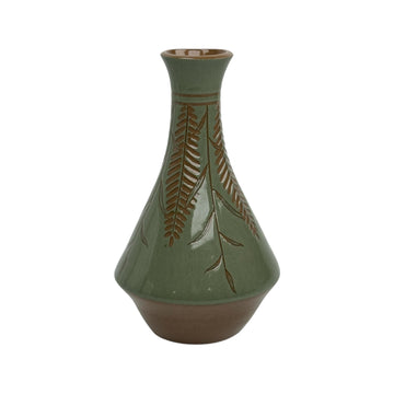 Medium Vase - Teal - Botanical