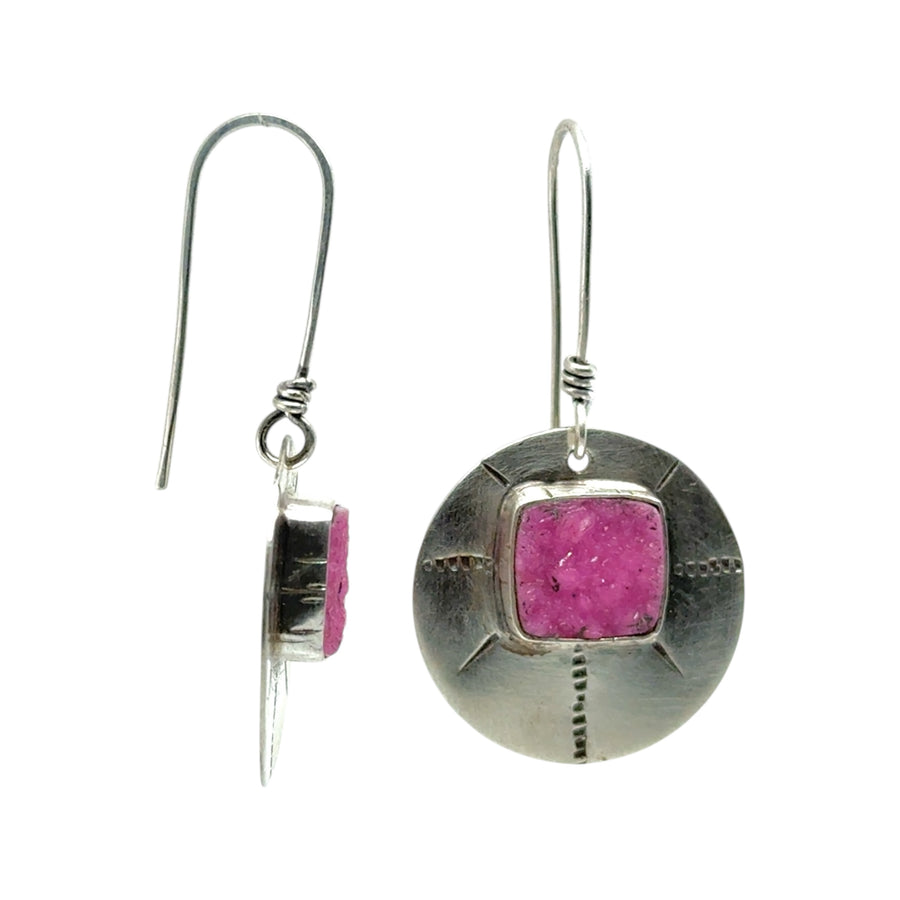 Earrings - Cobalto Calcite