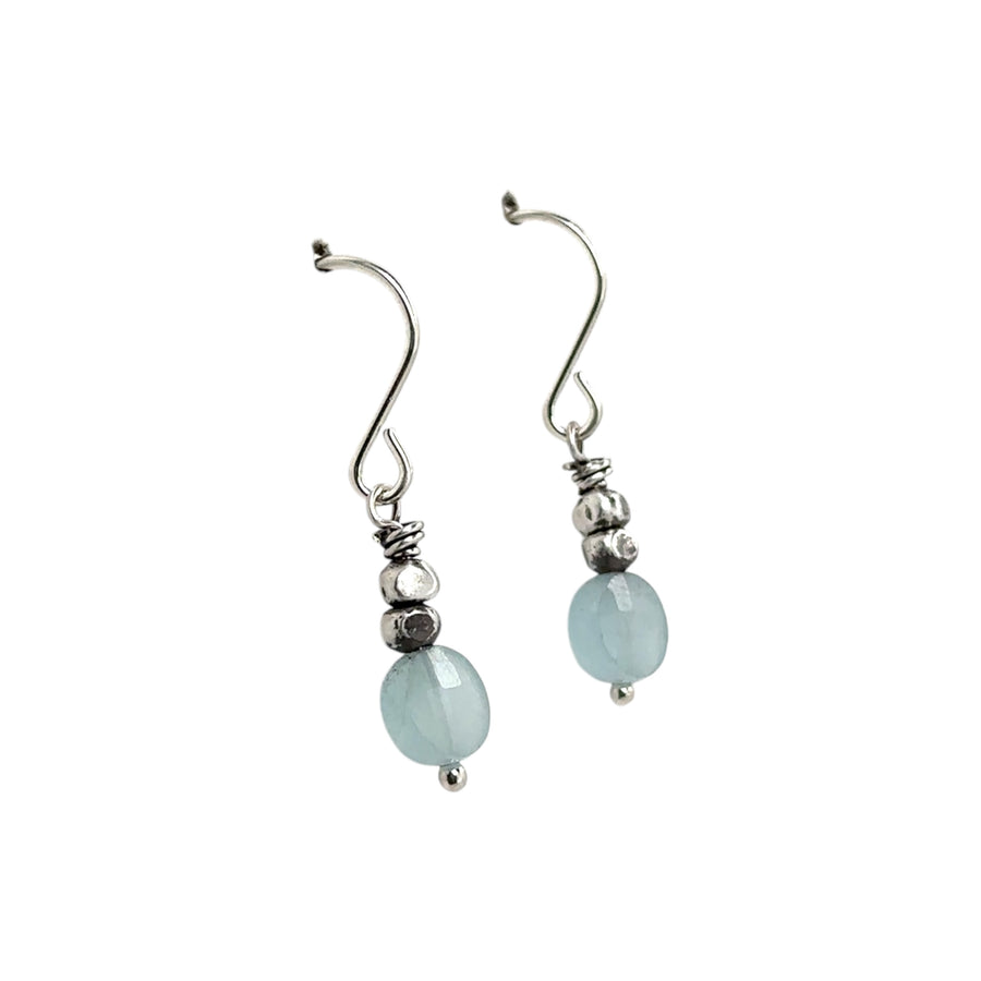 Earrings - Aquamarine - Tiny