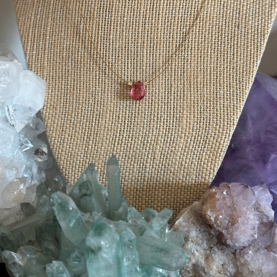 Pink Tourmaline Necklace