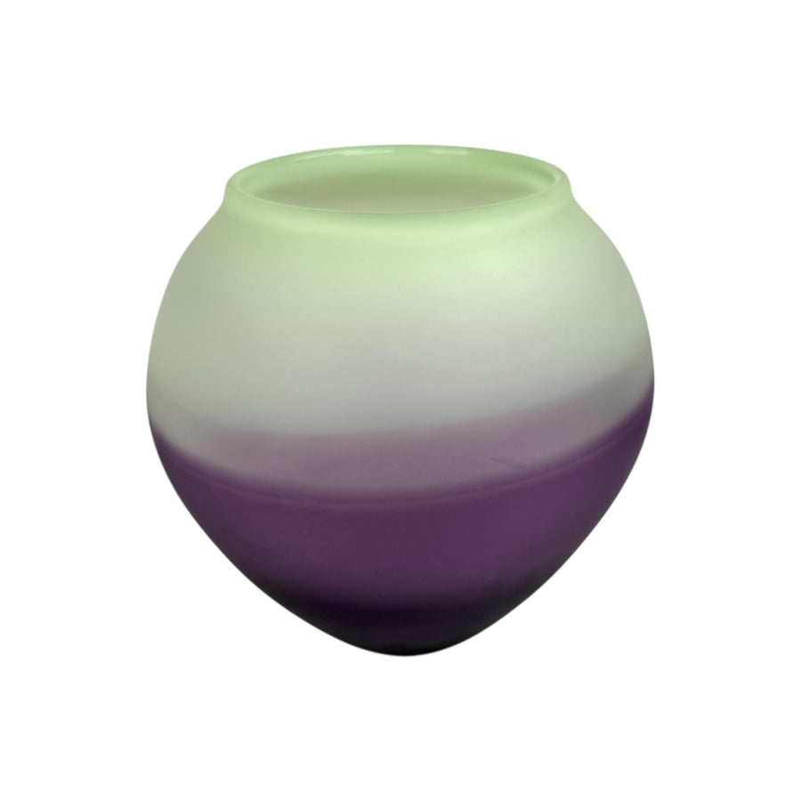 Light Green and Purple Incalmo Vase #1010