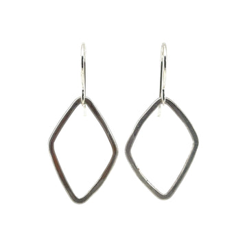 Earrings - Silver Diamonds