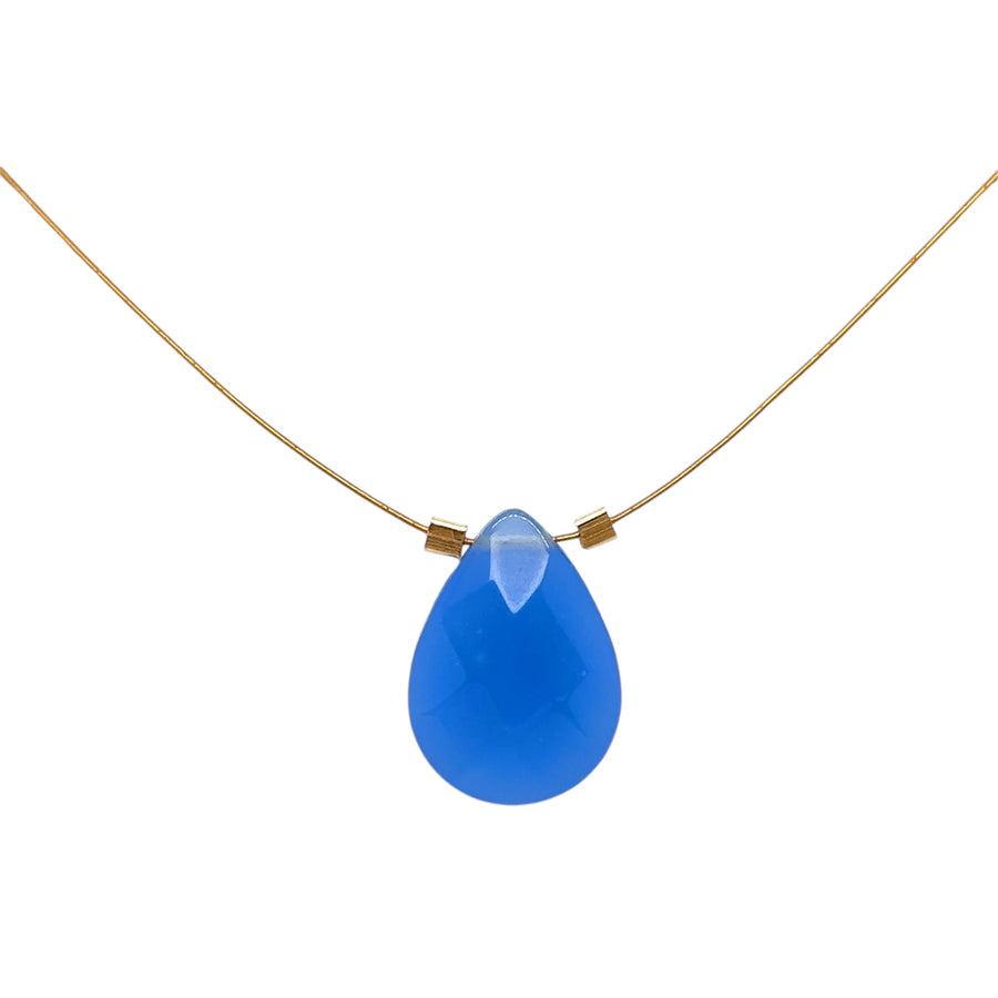 Czech Quartz Necklace - Periwinkle