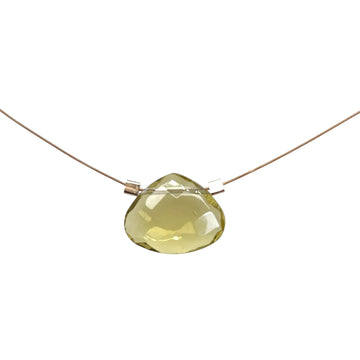Czech Quartz Necklace - Lemon