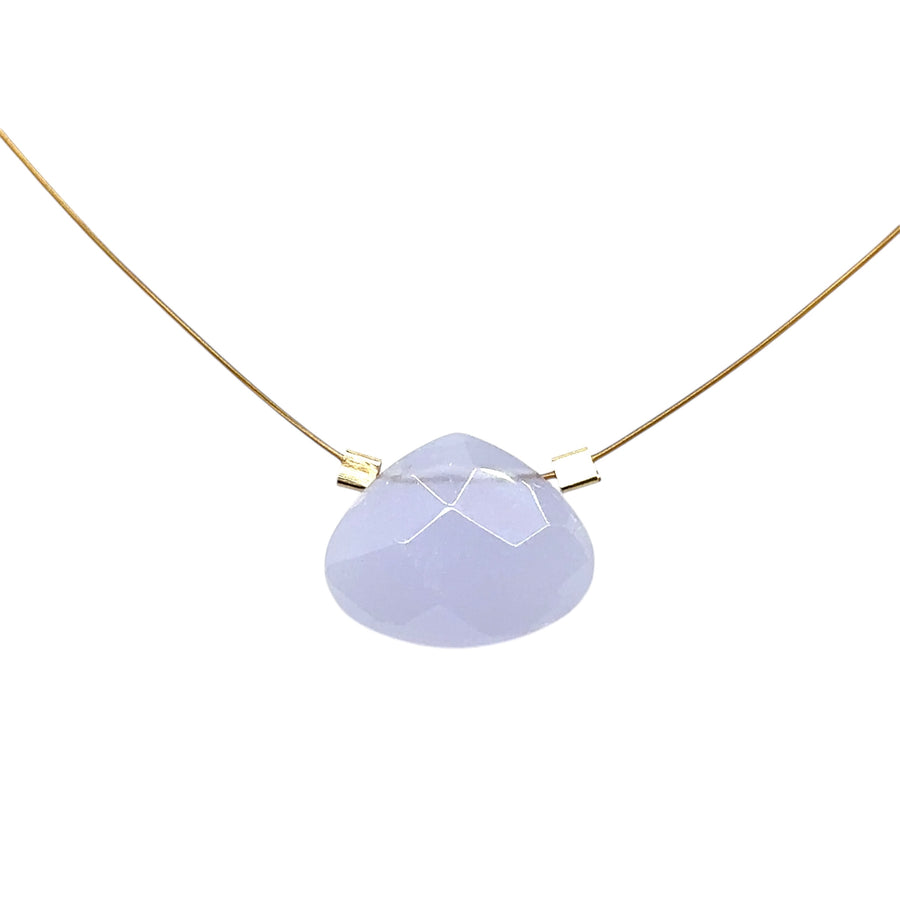 Czech Quartz Necklace - Lilac