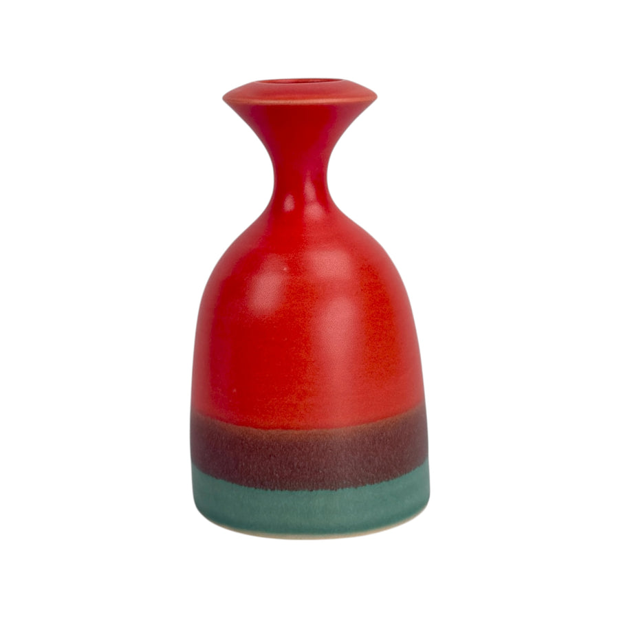 Bud Vase - Red/Green