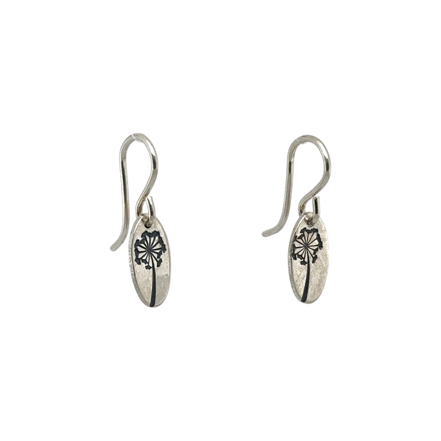 Earrings - Oval with Dandelion