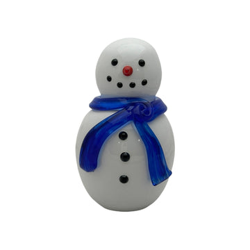 Snowman with Blue Scarf