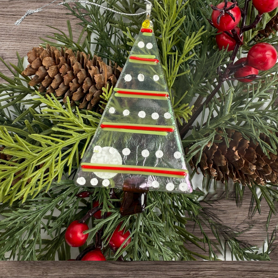 Mini Tree Glass Ornament