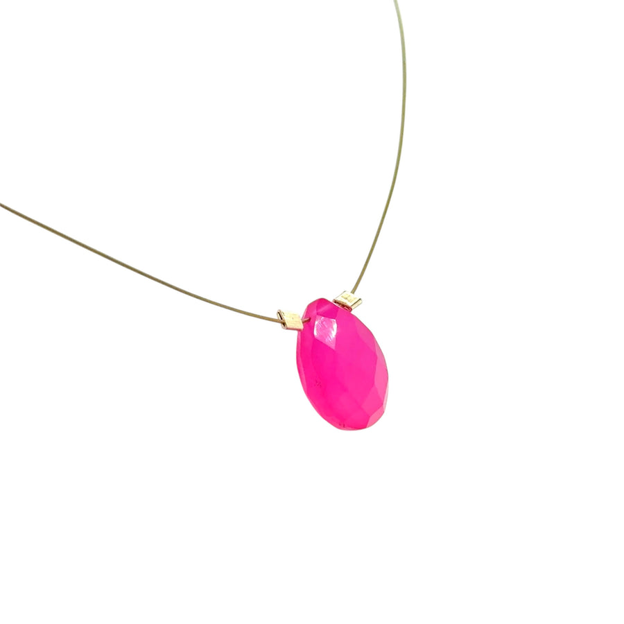 Pink Chalcedony Necklace