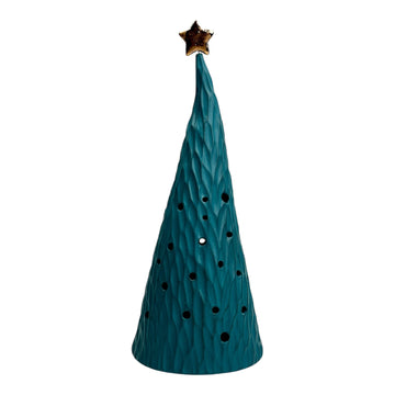 Holiday Luminary Tree - Teal - Large