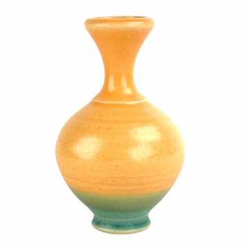 Bud Vase - Yellow/Turquoise