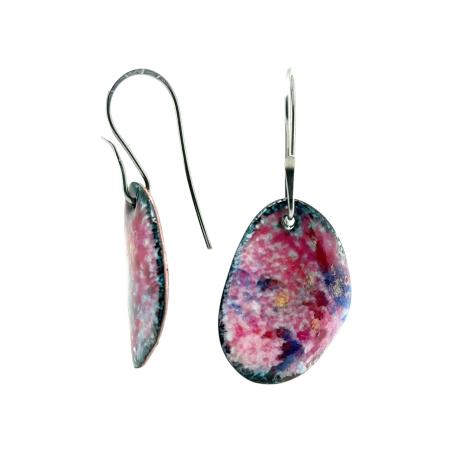 Enameled Earrings