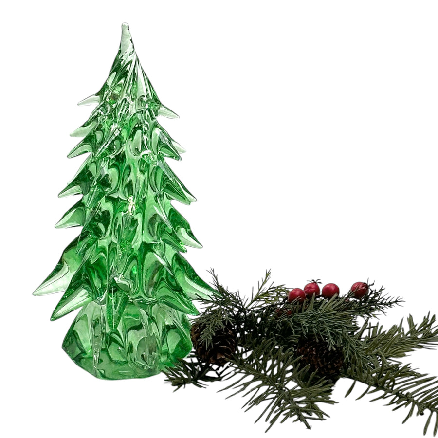 Large Glass Tree - Light Green