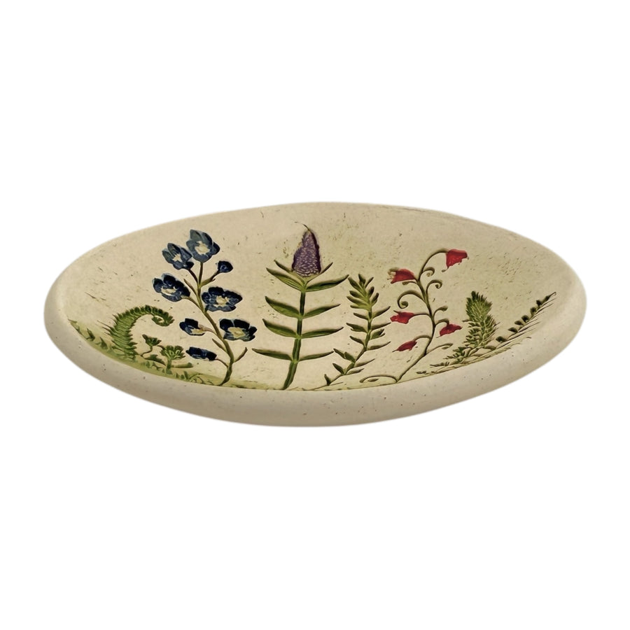 Trinket Dish - Wildflower Scene - Large