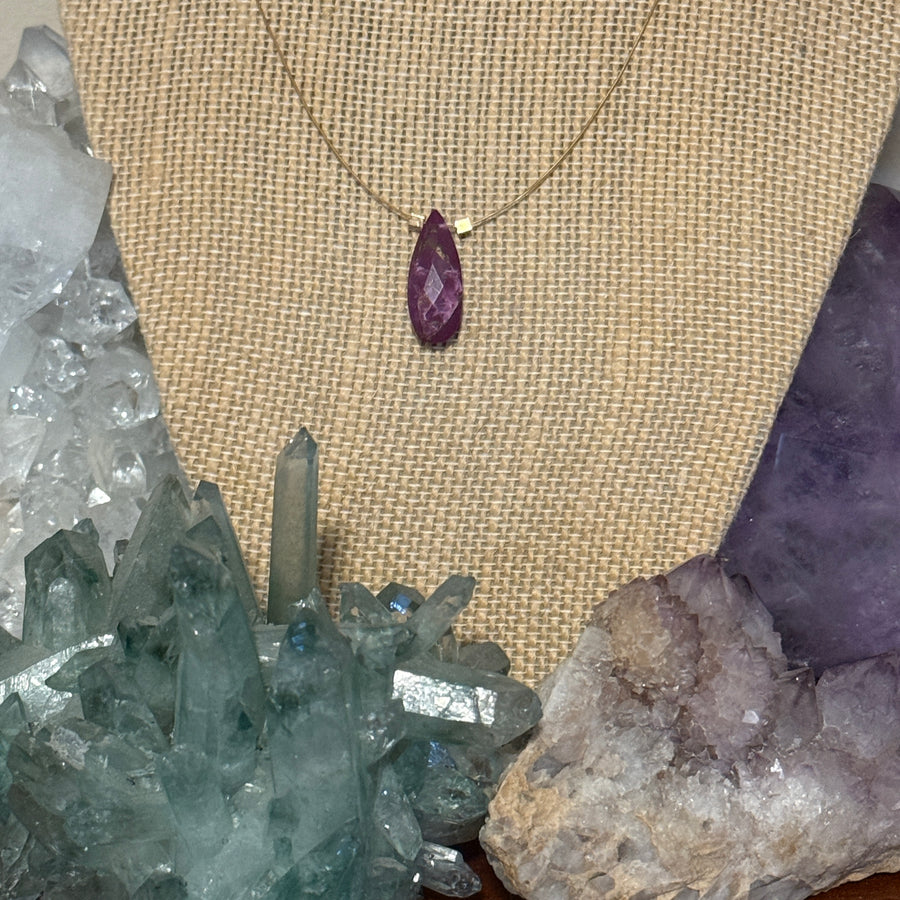 Purple Copper Turquoise Necklace