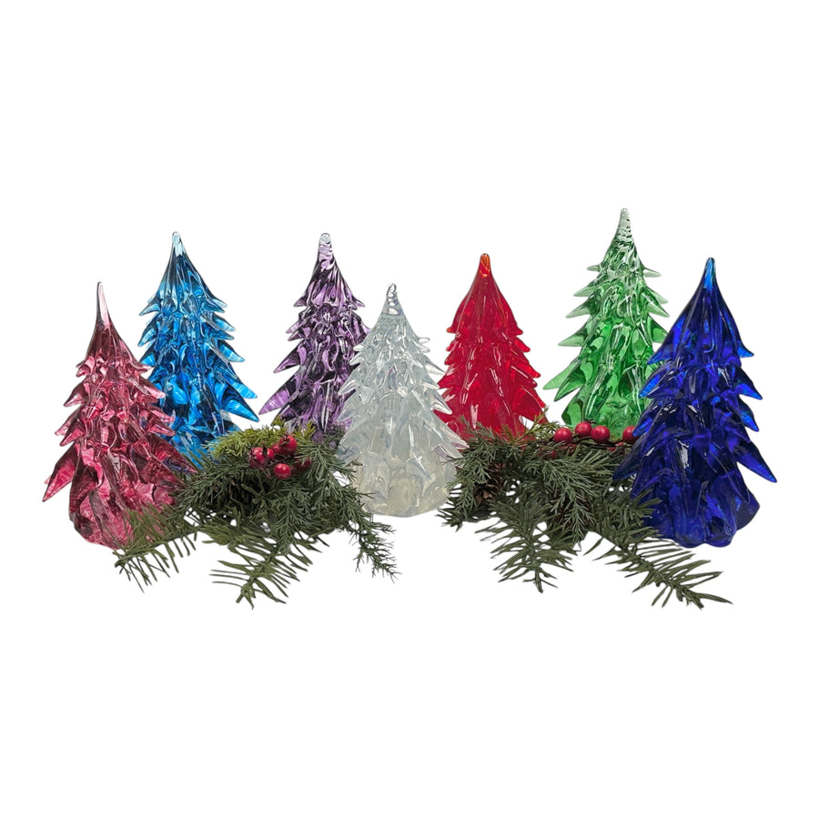 Small Glass Tree - Purple